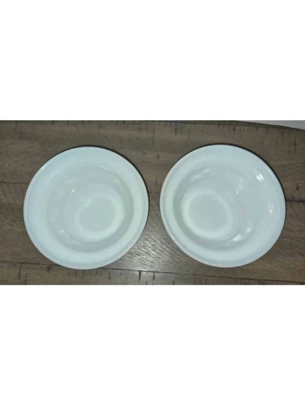 Milk Glass McKee Opal 5-3/8 Cereal Bowls Crosshatch VTG Diamond Thumbnail Dots